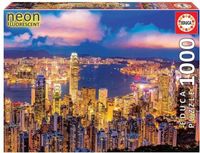 Educa Legpuzzel - Hong Kong Skyline NEON - 1000 stukjes