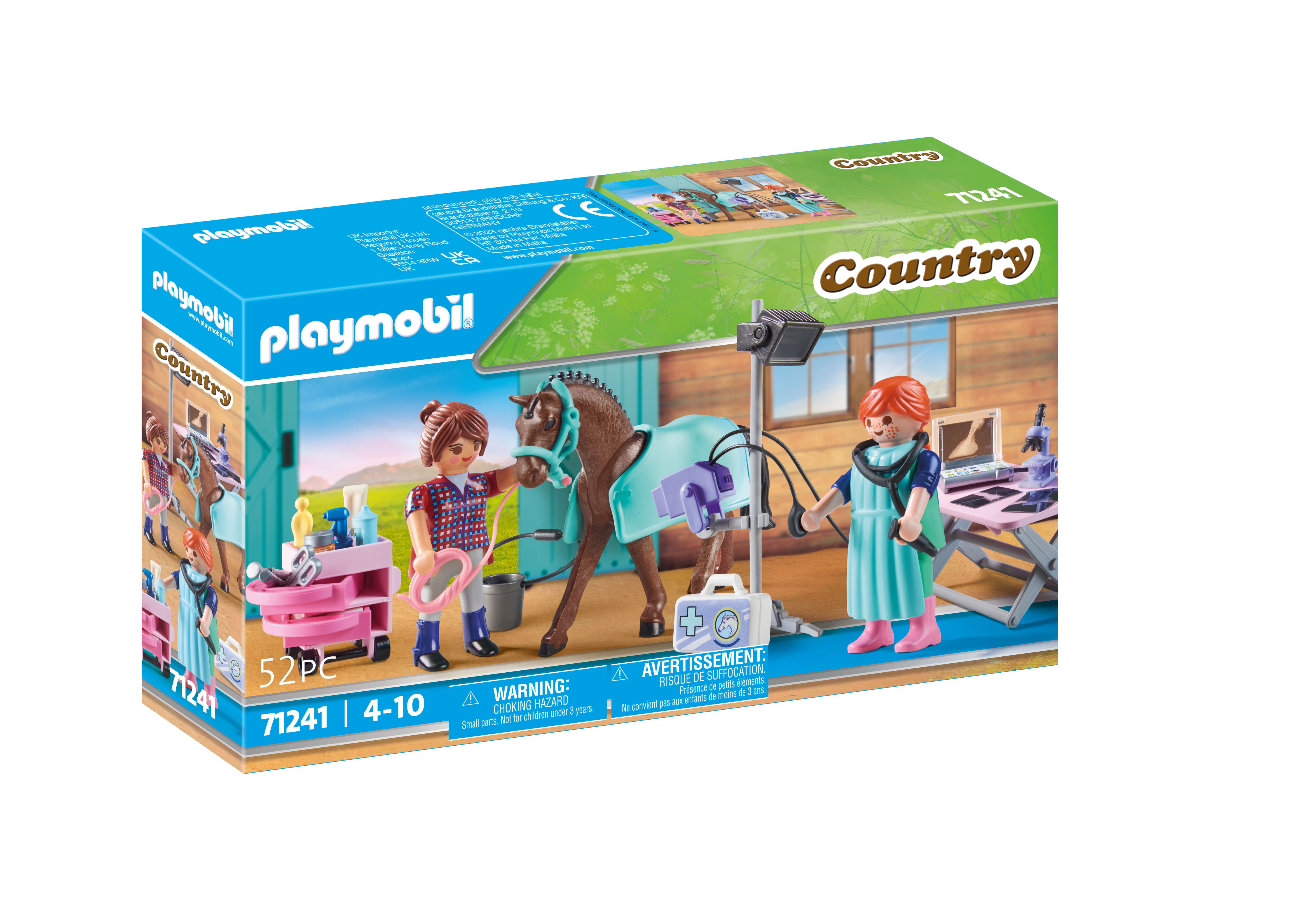 PLAYMOBIL Country 71241 Dierenarts voor paarden - Speelgoed figuurset - 4+ jaar