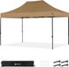 VONROC Partytent - 3x4.5 m – Premium easy-up Partytent – Modulair ontwerp - Opvouwbaar – Waterdicht – Stalen Frame - 50+ UV Bescherming - Incl. Opbergtas - Beige