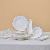 Karaca Fine Pearl Fame - 26-Delige Ontbijtset voor 6 Personen – Platin – Fine Pearl Serviesset met Echte Parels