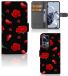 B2Ctelecom Xiaomi 12T | 12T Pro Book Case Kunstleer/Siliconen/TPU Rozen Bloemen
