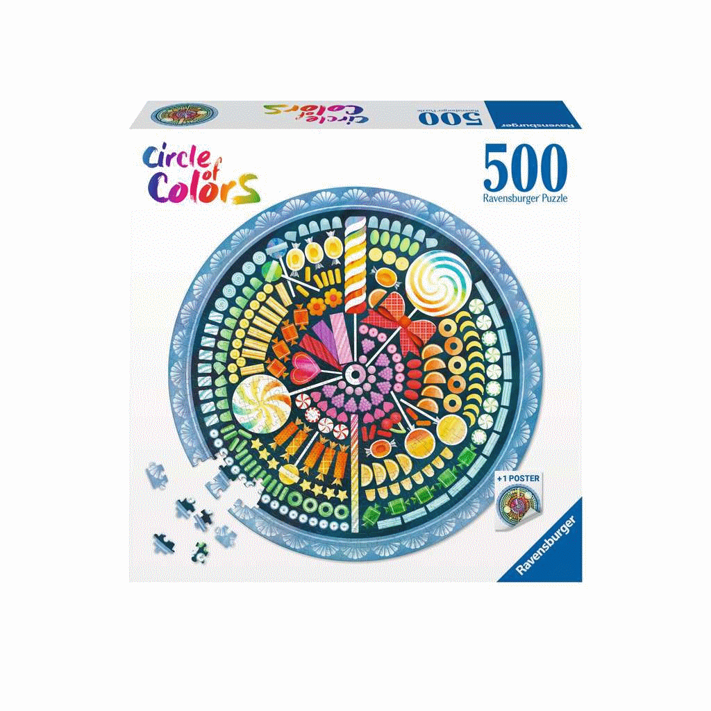 Ravensburger Circle of Colors - Candy Puzzel (500 stukjes)