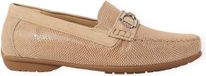 Sioux Cortizia-723-H Avola Zand Reptielprint Suède Mocassins Dames Wijdte H