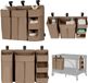 Lionelo Sidepocket Large – Bedside Pocket Wiegorganizer 58×11×58 cm – 3-delig modulair ontwerp met ritsvak – Voor reisbed, co-sleeper & box – Verstevigd, multifunctioneel & afneembaar – Luiers, doekjes & accessoires