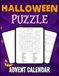 Halloween Puzzle Advent Calendar: 30 Days of Word Searches, Sudoku & Maze Challenges | Full-Color Edition