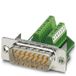 Phoenix Contact VS-15-ST-DSUB/16-MPT-0,5 câble-connecteur D-SUB 15 Vert, Argent