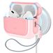 ESR Housse de protection pour Airpods Pro 2/1, compatible avec AirPods Pro 2023/2022/2019 (câble USB-C/Lightning), compatible MagSafe, protection hybride contre les chutes, rose