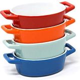 Joeji's Kitchen Set van 4 Mini Rechthoekige Keramische Kookplaten