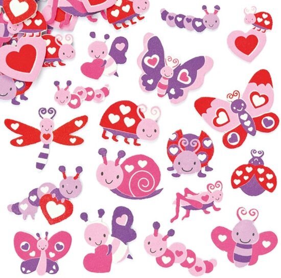 Baker Ross Foam stickers schattige insecten 120 stuks per verpakking