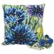 CdA kruissteekkussen "Blauwe Bloemen" 5108, 40x40cm, borduurafbeelding voorgetekend