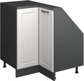 Vicco R-Line Hoekkeukenkast voor schuine wand – 75.6 cm met 1 deur Wit Landhuis
