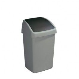 Sunware Delta Afvalbak 25L Swing Grijs/Zwart