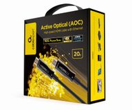Gembird CCBP-HDMI-AOC-20M-02 Câble HDMI HDMI Type A (Standard) Noir 20m