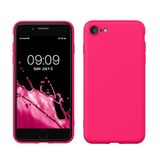 kwmobile telefoonhoesje geschikt voor Apple iPhone SE (2022) / iPhone SE (2020) / iPhone 8 / iPhone 7 - Hoesje voor smartphone - Back cover in neon roze