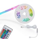 Briloner Leuchten USB LED Strip - 5m - RGB - Incl. Afstandsbediening