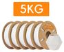 PLA Filament 1,75 mm - Mat oppervlak - Filament pour imprimante 3D - Bobine de 5 kg - Blanc