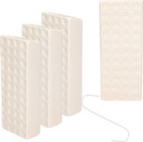 Gerimport Gerim Luchtbevochtiger radiator - 8x stuks - wit - aardewerk - 500 ml