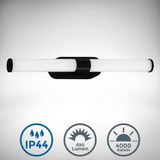 B.K.Licht - LED spiegellamp - zwart - 40 cm - 7W - IP44