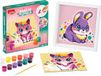 Merkloos Maped CREATIV Schilderen op Nummer Set voor Kinderen (vanaf 7 jaar) - Dierenthema Kat en Konijn