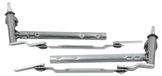 Altea Wiper arms, set of 2 - Windscreen wipers - Left + Right - Metal - Convient aux Altea / Altea XL / Freetrack / Toledo 5P (2004-2015) - OE number: 5P0955601, 5P0955602