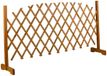 maxxpro Uitschuifbaar Hondenhek - Veiligheidshekje Uittrekbaar 26-124 cm - Hout - Bruin
