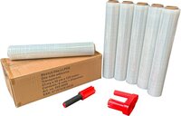 Kortpack - Handwikkelfolie Transparant 23my x 50cm x 125mtr - 6 Rollen + Foliedispenser