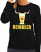 Shoppartners Bv Reinbeer pull de Noël - Noir - Femme - 2XL