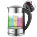 Zilan Waterkoker van led-glas, verschillende kleuren, digitaal display, 1,7 l, 5 instellingen, 2200 W