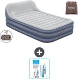 Bestway Luchtbed - 2-Persoons - 152 x 226 x 46 cm - Blauw - Inclusief Pomp