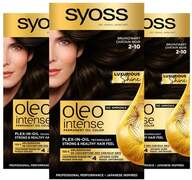 Syoss Syoss Oleo Intense haarkleuring - voordeelverpakking - 2-10 Bruinzwart