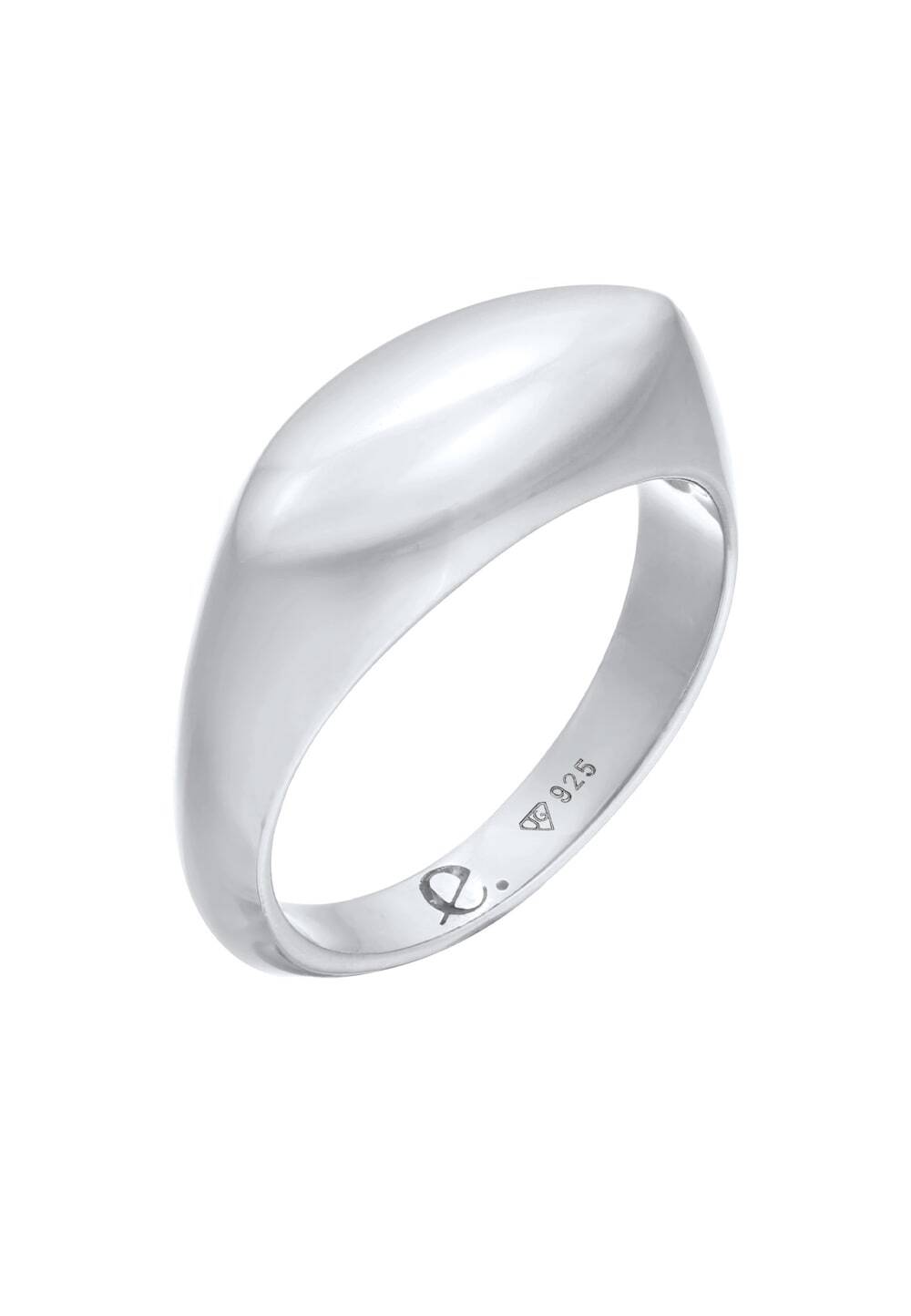 Elli PREMIUM Elli PREMIUM Elli PREMIUM Ring Dames Zegel Marquise Ontwerp Basis in 925 Sterling Zilver gerhodineerd Ringen