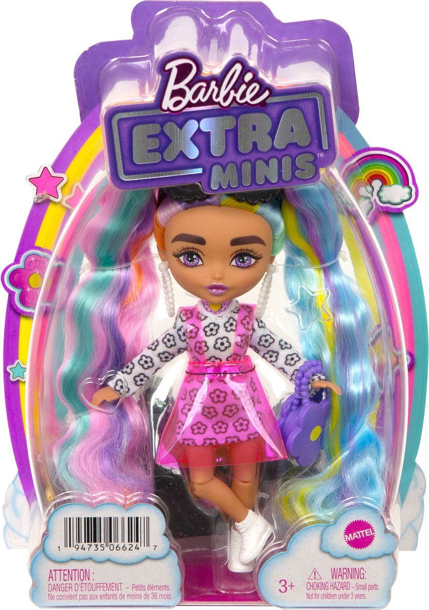 Barbie Extra Mini Pop - Daisy Regenboog Staartjes