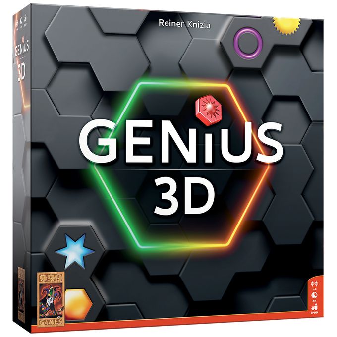 999 Games Genius 3D - Tactisch abstract legspel - 3D versie
