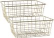 Svenska Living Draadmand - 6 stuks - Goudkleurig - Metaal - 24 x 18 x 10 cm