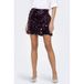 ONLY Short Skirt with Sequins Dark Purple