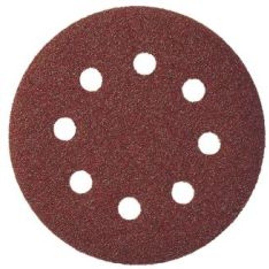 Klingspor Schuurschijf met klitteband korrel 80 á 125mm. 8 afzuiggaten