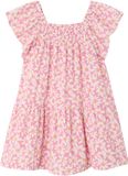 Vertbaudet Robe pour filles avec smock et imprimé floral