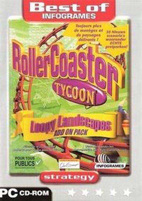 Rollercoaster Tycoon: Loopy Landscapes - Windows - Atari - CD-rom - Strategie