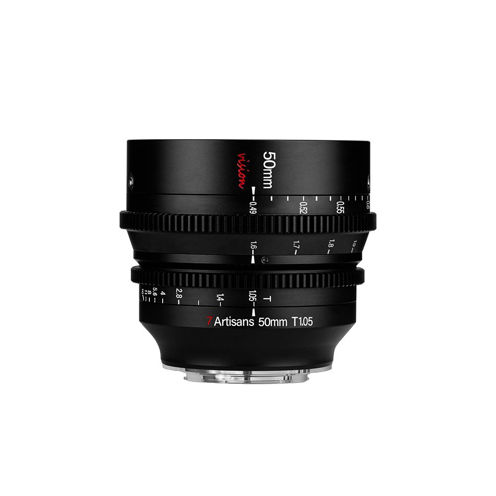 7Artisans 50mm T1.05 Cinema Lens - Canon RF - Black