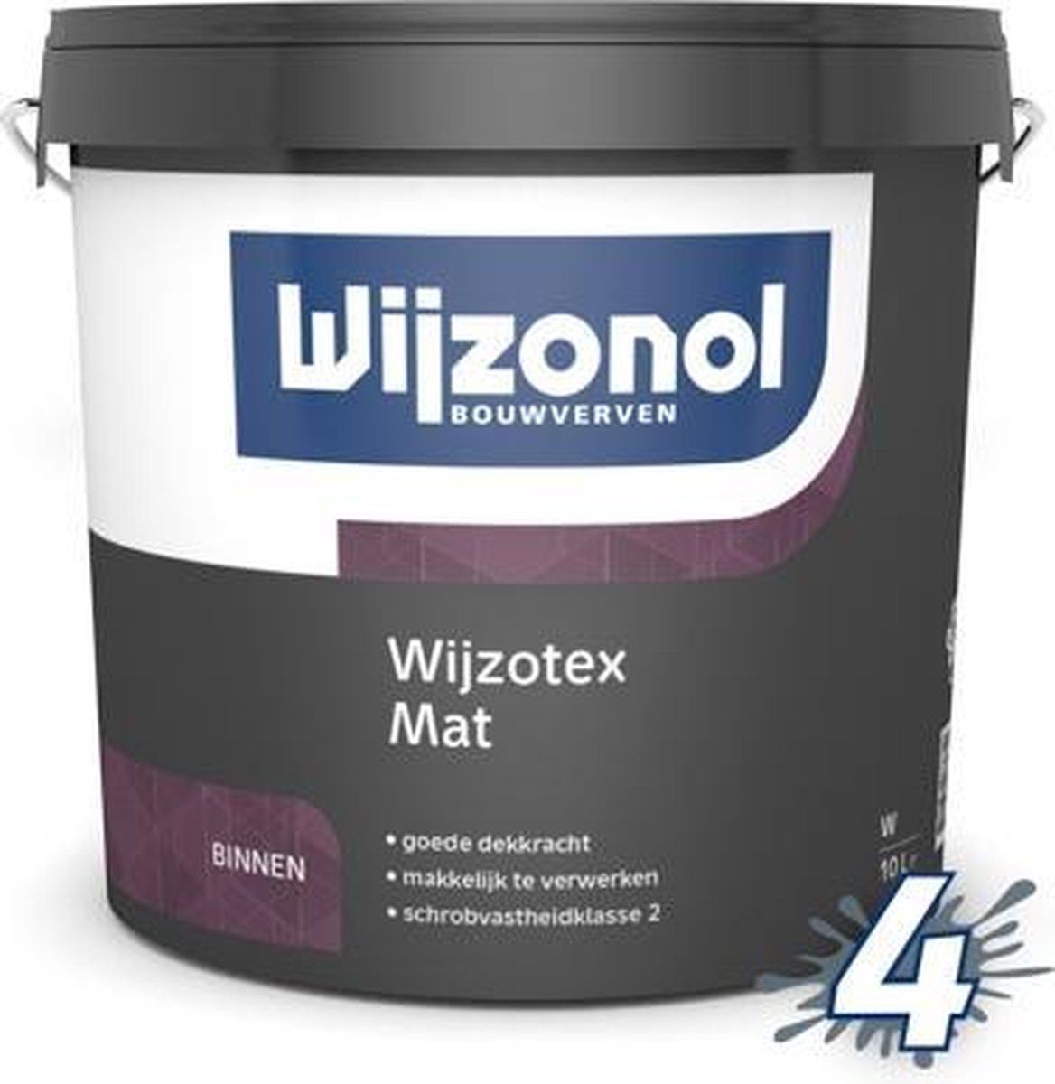 Wijzonol Wijzotex Mat - 10 liter - wit - 8712952061740