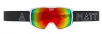 MATT Skibril Ski Collectie Kompakt Mask Cherry - Wit met Rood