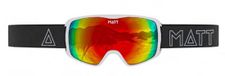 MATT Skibril Ski Collectie Kompakt Mask Cherry - Wit met Rood