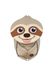 Affenzahn Sac à dos de maternelle pour enfant de 1 à 3 ans - Ergonomique - Réfléchissant - Languette avec étiquette nominative, paresseux - Beige, Einheitsgröße, Décontracté