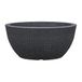 Scheurich Barceo Bowl 40 Plantenschaal/Bloempot/Plantenschaal, rond, kleur: Stony Black, gemaakt met gerecycled kunststof, 10 jaar garantie, voor buiten, 18