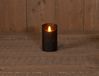 Anna's Collection Bougie LED - Noir - 7.5x12.5cm - Avec Flamme Mobile
