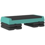 SPORTNOW Aerobic oefening stepper-PE-77L x 36B x 20,5H cm-Groen