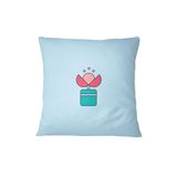 Bona Basics Decoratieve kussenhoes Lichtblauw 45x45 cm