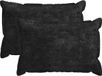 vidaXL - Taie d'oreiller - 2 pièces - BOIS - Anthracite - 30 x 50 cm - Tissu chenille