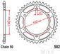 JT-Tandwielen JT Sprockets JTR502-49 Tandwiel Achter 49T Staal