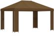 vidaXL Prieel 4 x 3 m Taupe Polyester en Staal 190 gsm